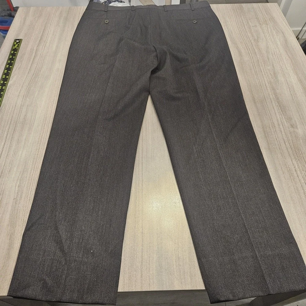 Brooks Brothers‎ Madison 1818 Mens 40x30 Gray Wool Pleated Cuffed Pants